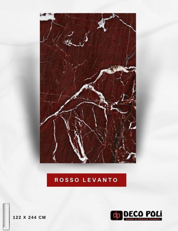 Rosso Levanto Mermer Plaka