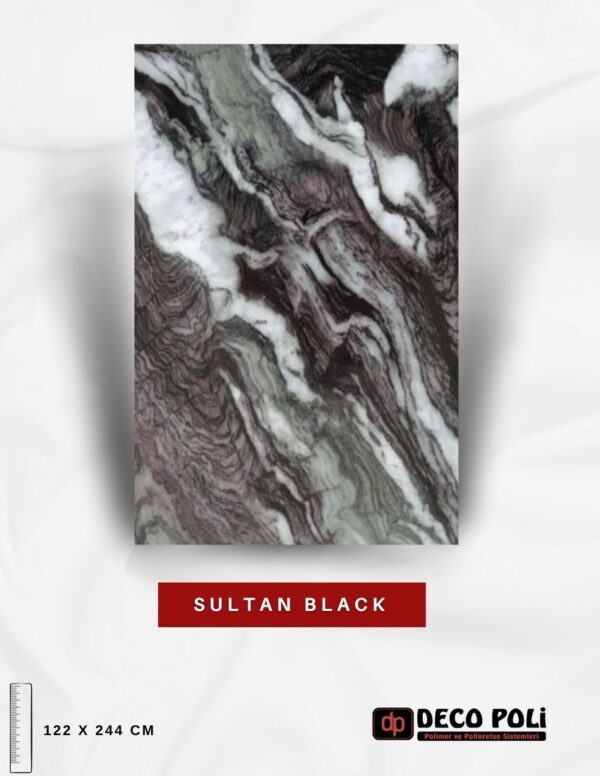 Sultan Black Mermer Plaka