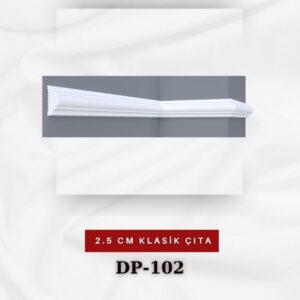 2,5cm Klasik Boyanabilir Duvar Çıtası DP-102